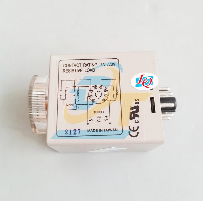 Relay thời gian 10M 220VAC JKN CAH3-N2 (K&egrave;m đế)  JKN | Gi&aacute; rẻ nhất - C&ocirc;ng Ty TNHH Thương Mại Dịch Vụ Đạt T&acirc;m