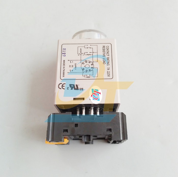 Relay thời gian 10M 220VAC JKN CAH3-N2 (K&egrave;m đế)  JKN | Gi&aacute; rẻ nhất - C&ocirc;ng Ty TNHH Thương Mại Dịch Vụ Đạt T&acirc;m