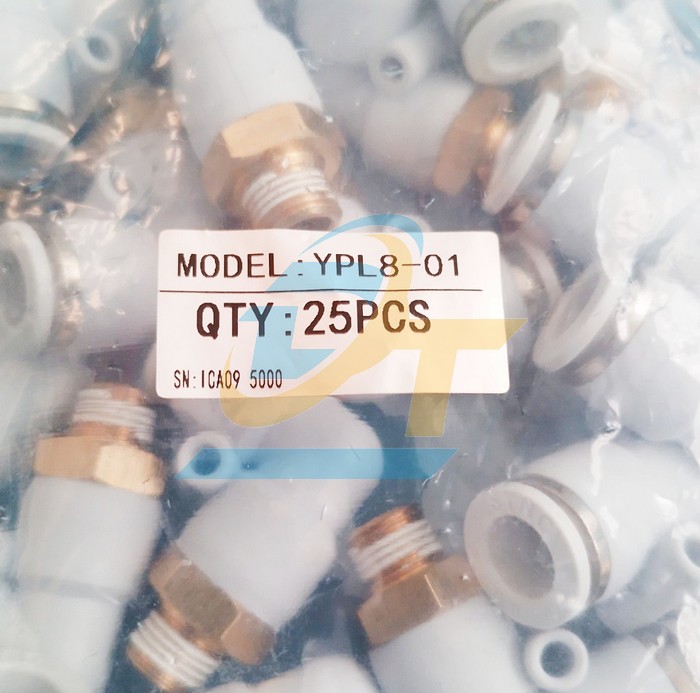Co nối hơi chữ L phi 8mm - Ren ngoài 9.6mm STNC YPL8-01  STNC | Giá rẻ nhất - Công Ty TNHH Thương Mại Dịch Vụ Đạt Tâm