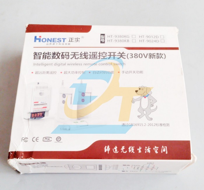 Công tắc điều khiển từ xa 380V Honest HT-9380KG HT-9380KG HONEST | Giá rẻ nhất - Công Ty TNHH Thương Mại Dịch Vụ Đạt Tâm