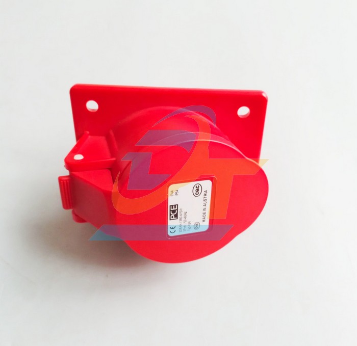 Ổ cắm công nghiệp gắn âm dạng nghiêng 4P 32A 400V IP44 PCE F424-6  PCE | Giá rẻ nhất - Công Ty TNHH Thương Mại Dịch Vụ Đạt Tâm