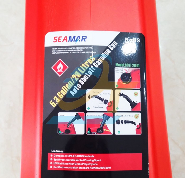 B&igrave;nh xăng dự ph&ograve;ng 20L Seamar SFGT-20-01  SEAMAR | Gi&aacute; rẻ nhất - C&ocirc;ng Ty TNHH Thương Mại Dịch Vụ Đạt T&acirc;m