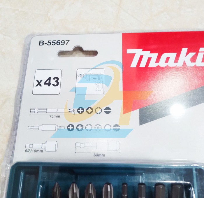 Bộ mũi v&iacute;t đa năng 43 chi tiết Makita B-55697 B-55697 Makita | Gi&aacute; rẻ nhất - C&ocirc;ng Ty TNHH Thương Mại Dịch Vụ Đạt T&acirc;m