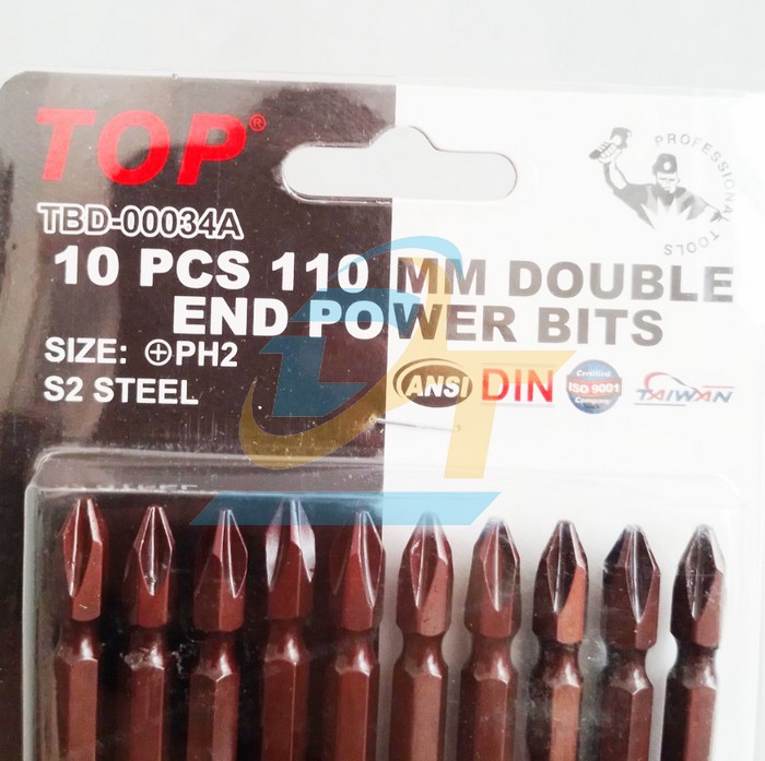 Mũi v&iacute;t 2 đầu n&acirc;u d&agrave;i PH2x110mm TOP TBD-00034A TBD-00034A TOP | Gi&aacute; rẻ nhất - C&ocirc;ng Ty TNHH Thương Mại Dịch Vụ Đạt T&acirc;m