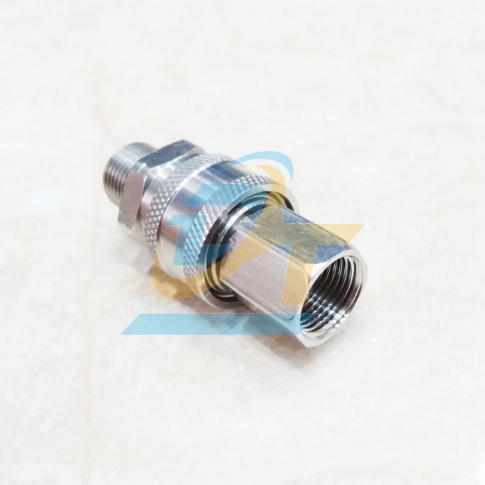 Bộ khớp nối nhanh inox 3/8" - Ren 17mm (Đực RT, C&aacute;i RN)  VietNam | Gi&aacute; rẻ nhất - C&ocirc;ng Ty TNHH Thương Mại Dịch Vụ Đạt T&acirc;m