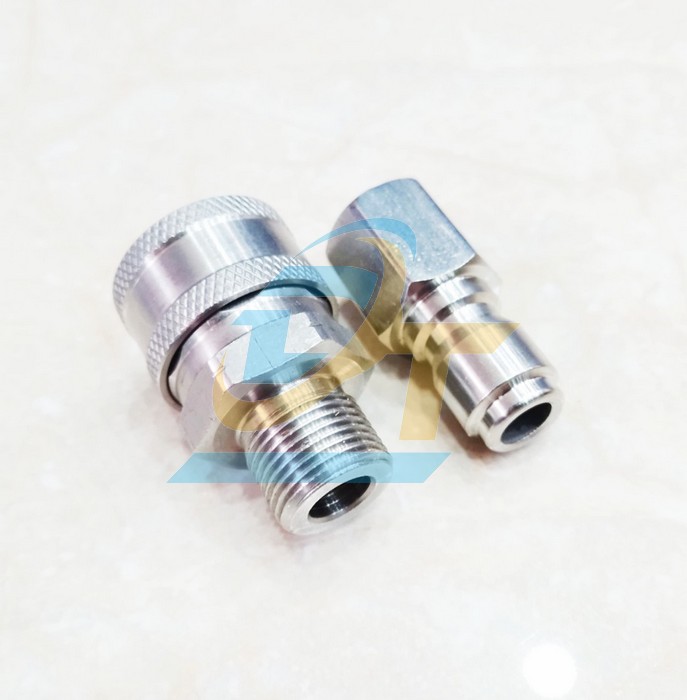 Bộ khớp nối nhanh inox 3/8" - Ren 17mm (Đực RT, C&aacute;i RN)  VietNam | Gi&aacute; rẻ nhất - C&ocirc;ng Ty TNHH Thương Mại Dịch Vụ Đạt T&acirc;m