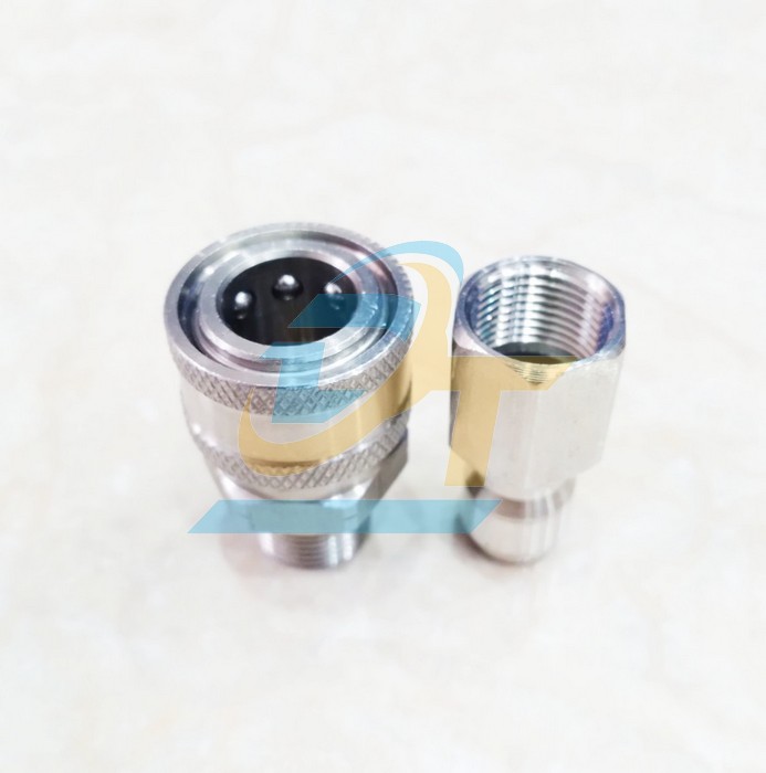 Bộ khớp nối nhanh inox 3/8" - Ren 17mm (Đực RT, C&aacute;i RN)  VietNam | Gi&aacute; rẻ nhất - C&ocirc;ng Ty TNHH Thương Mại Dịch Vụ Đạt T&acirc;m