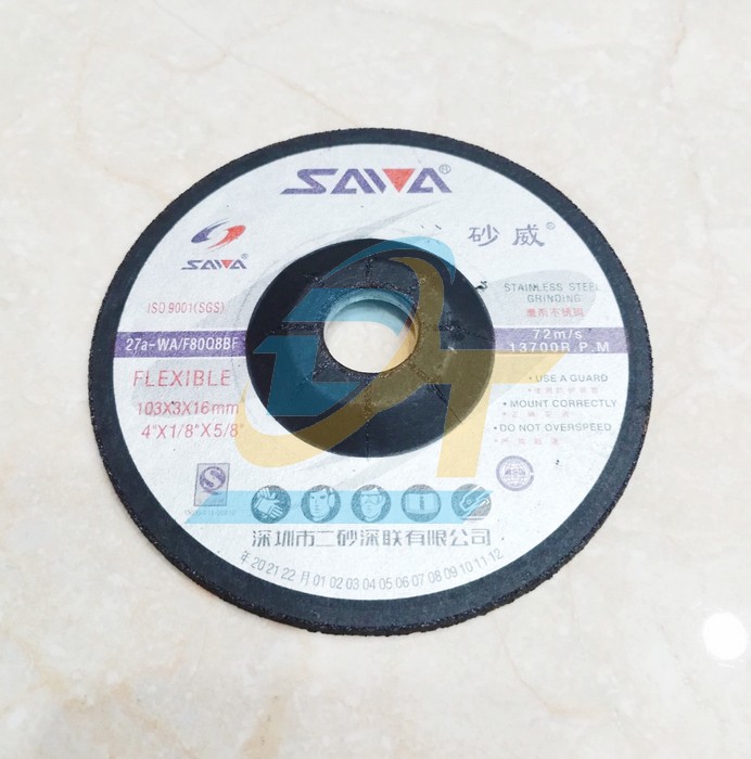 Đ&aacute; m&agrave;i inox dẻo Sawa 103x3x16  SAWA | Gi&aacute; rẻ nhất - C&ocirc;ng Ty TNHH Thương Mại Dịch Vụ Đạt T&acirc;m