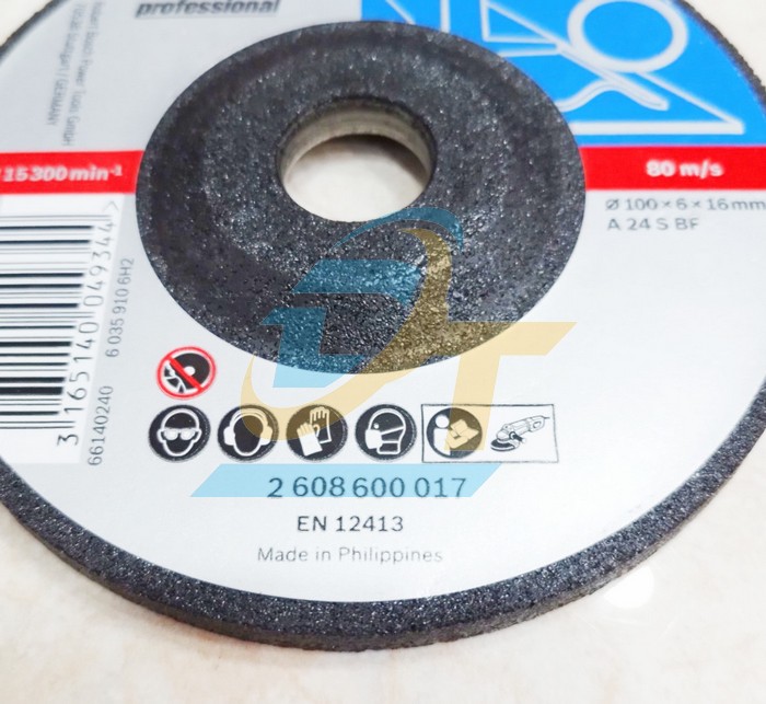 Đá mài sắt 100x6x16mm Bosch 2608600017 2608600017 Bosch | Giá rẻ nhất - Công Ty TNHH Thương Mại Dịch Vụ Đạt Tâm