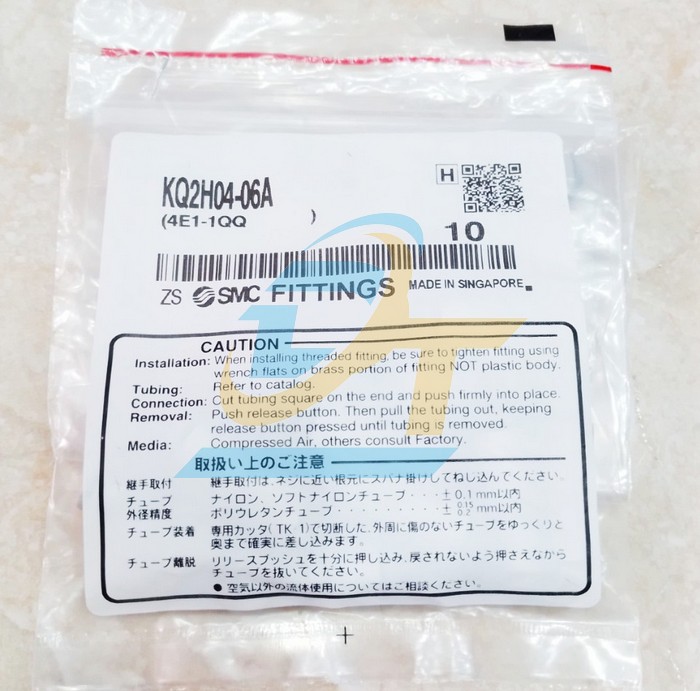 Nối hơi giảm 6-4mm SMC KQ2H04-06A KQ2H04-06A SMC | Giá rẻ nhất - Công Ty TNHH Thương Mại Dịch Vụ Đạt Tâm