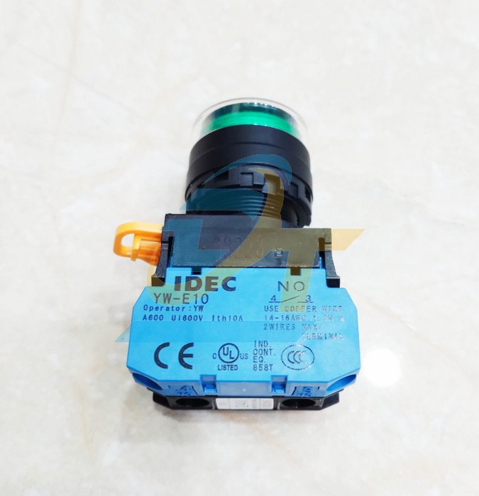 Nút nhấn giữ có đèn 24V phi 22 màu xanh lá (1NO) Idec YW1L-AF2E10Q4G YW1L-AF2E10Q4G IDEC | Giá rẻ nhất - Công Ty TNHH Thương Mại Dịch Vụ Đạt Tâm