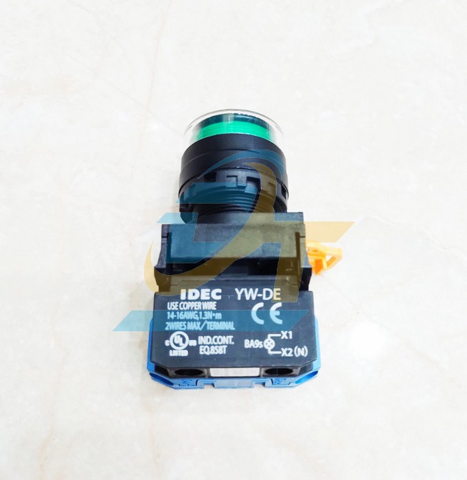 Nút nhấn giữ có đèn 24V phi 22 màu xanh lá (1NO) Idec YW1L-AF2E10Q4G YW1L-AF2E10Q4G IDEC | Giá rẻ nhất - Công Ty TNHH Thương Mại Dịch Vụ Đạt Tâm