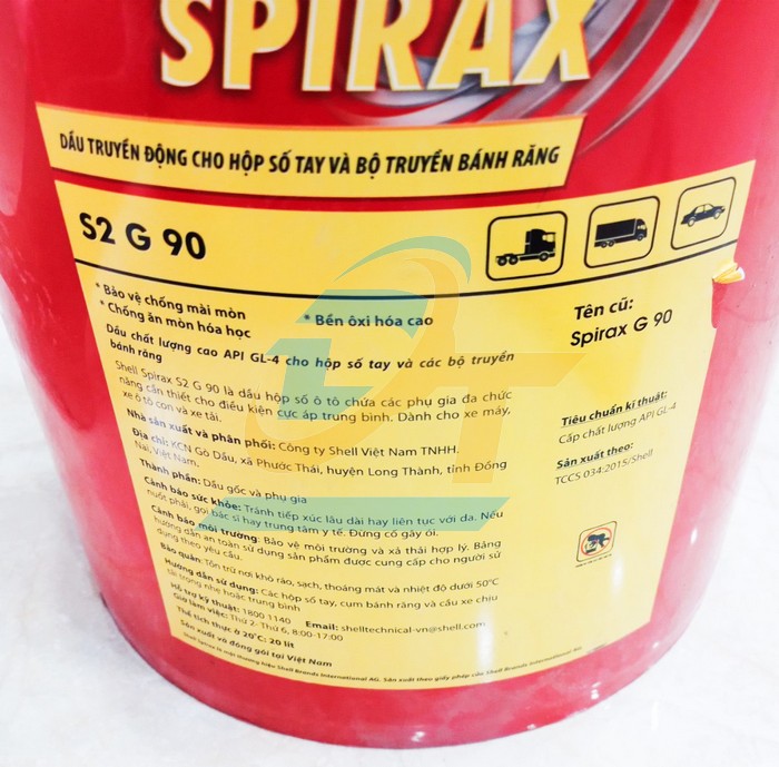 Dầu hộp số Shell Spirax S2 G 90 - Thùng 20L  Shell-Spirax | Giá rẻ nhất - Công Ty TNHH Thương Mại Dịch Vụ Đạt Tâm