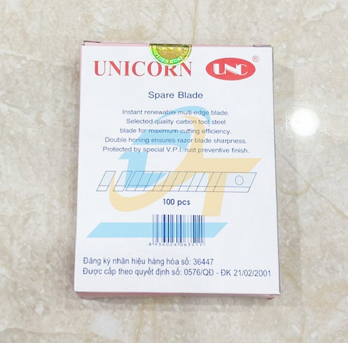 Lưỡi dao rọc giấy 9mm Unicorn SL150  VietNam | Gi&aacute; rẻ nhất - C&ocirc;ng Ty TNHH Thương Mại Dịch Vụ Đạt T&acirc;m
