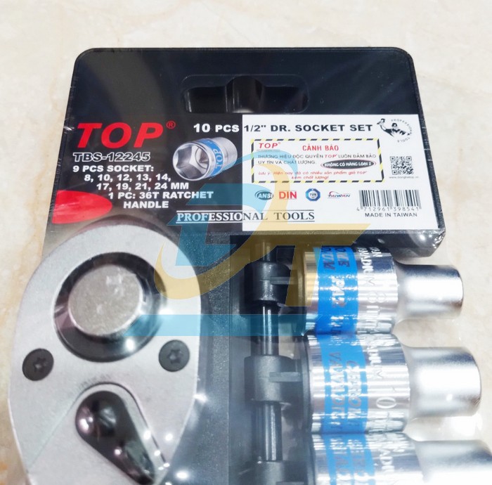 Bộ tu&yacute;p 10 chi tiết 1/2" cần tự động vu&ocirc;ng nhanh Top TBS-12245 TBS-12245 TOP | Gi&aacute; rẻ nhất - C&ocirc;ng Ty TNHH Thương Mại Dịch Vụ Đạt T&acirc;m