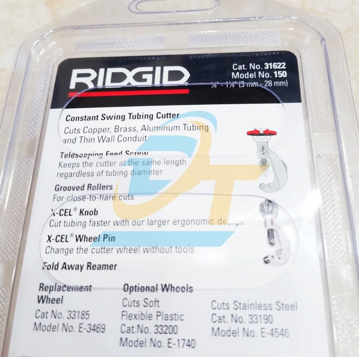 Dao cắt ống 1/8"-1.1/8" Ridgid 150 (31622)  RIDGID | Gi&aacute; rẻ nhất - C&ocirc;ng Ty TNHH Thương Mại Dịch Vụ Đạt T&acirc;m