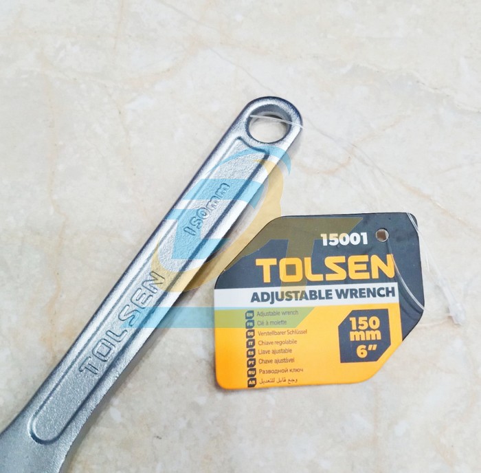 Mỏ lết cán trơn 6"/150mm Tolsen 15001  Tolsen | Giá rẻ nhất - Công Ty TNHH Thương Mại Dịch Vụ Đạt Tâm
