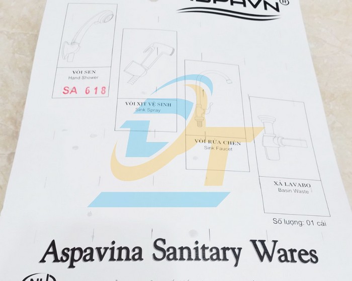 Bộ vòi sen tắm Aspavn SA618  ASPAVN | Giá rẻ nhất - Công Ty TNHH Thương Mại Dịch Vụ Đạt Tâm