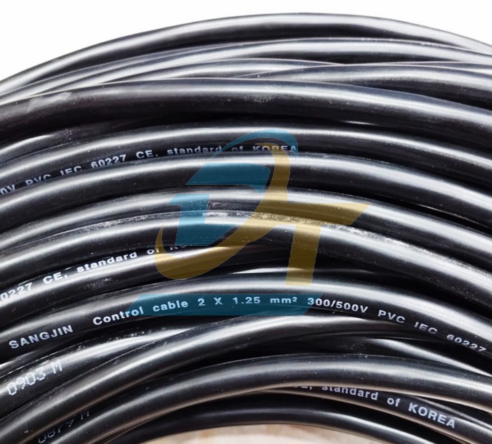 Cáp điều khiển không lưới chống nhiễu Sangjin 2x1.25mm2  SANGJIN | Giá rẻ nhất - Công Ty TNHH Thương Mại Dịch Vụ Đạt Tâm