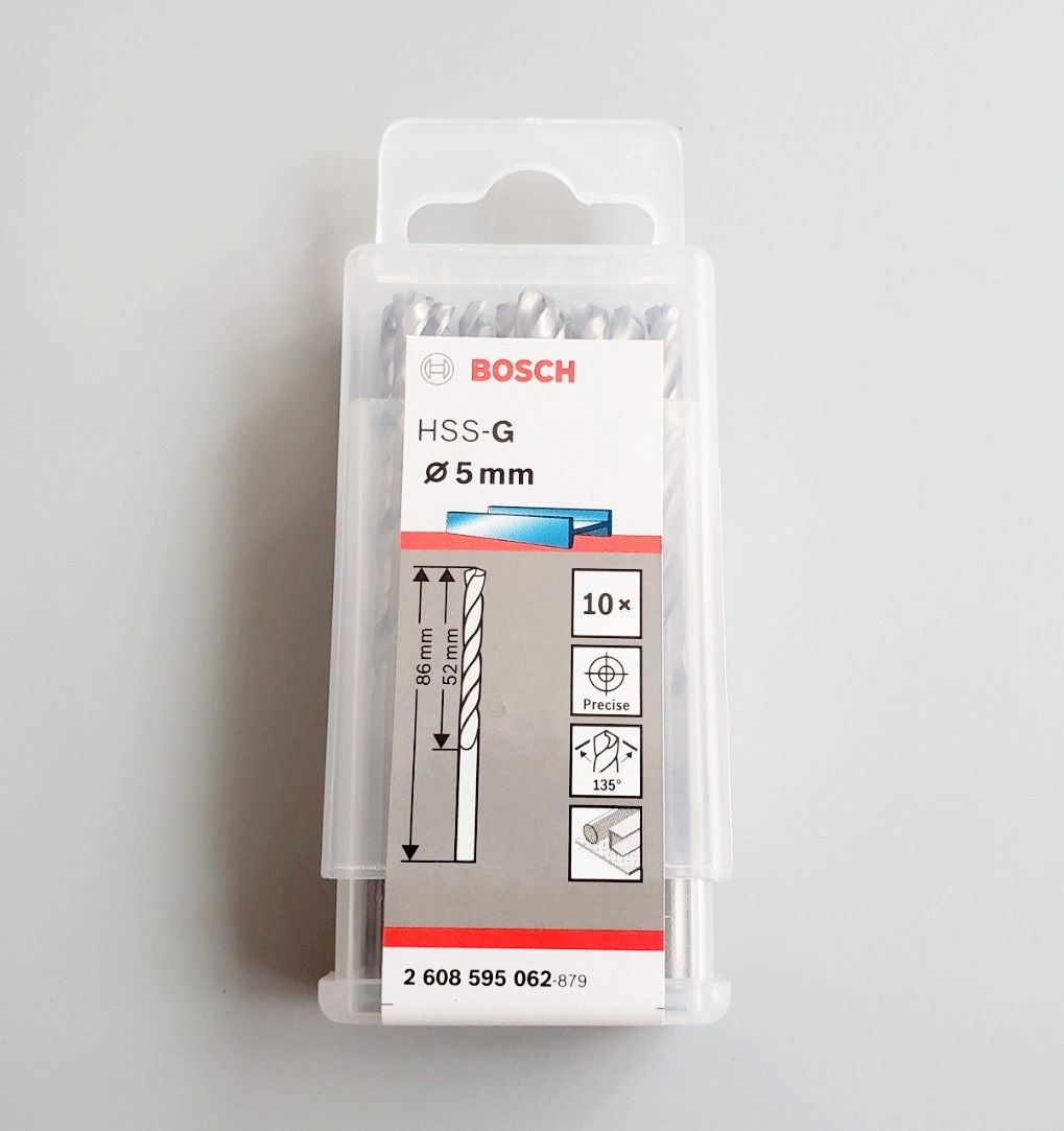 Mũi khoan sắt 5mm HSS-G Bosch 2608595062 2608595062 Bosch | Gi&aacute; rẻ nhất - C&ocirc;ng Ty TNHH Thương Mại Dịch Vụ Đạt T&acirc;m