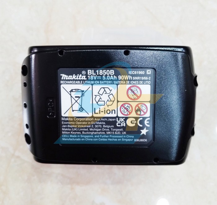 Pin 18V 5.0Ah Makita Li-Ion BL1850B (197280-8) 197280-8 Makita | Gi&aacute; rẻ nhất - C&ocirc;ng Ty TNHH Thương Mại Dịch Vụ Đạt T&acirc;m
