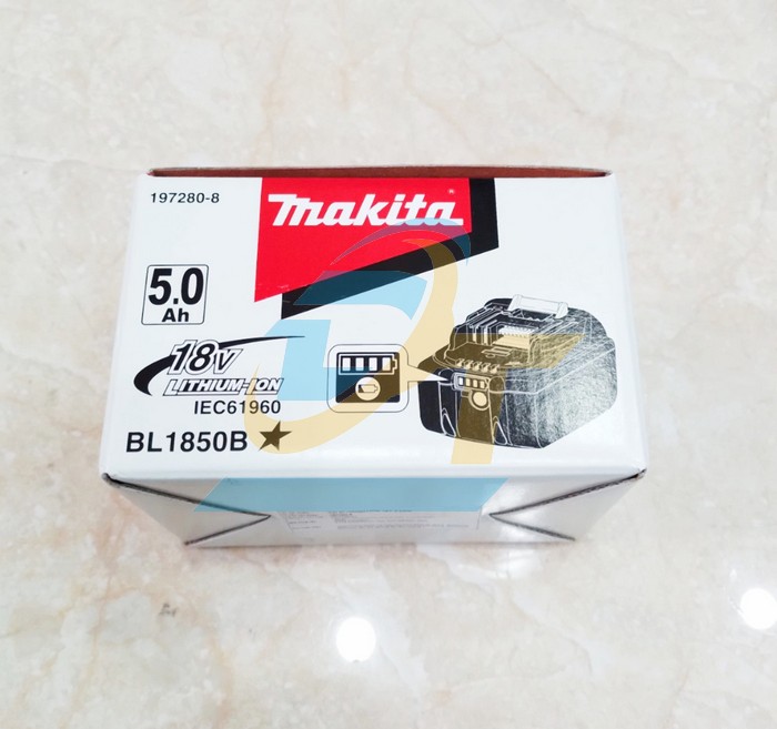 Pin 18V 5.0Ah Makita Li-Ion BL1850B (197280-8) 197280-8 Makita | Gi&aacute; rẻ nhất - C&ocirc;ng Ty TNHH Thương Mại Dịch Vụ Đạt T&acirc;m