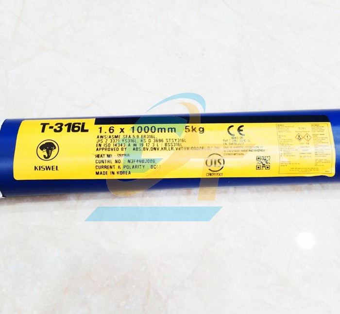 Que hàn Tig inox Kiswel T-316L 1.6mm  KISWEL | Giá rẻ nhất - Công Ty TNHH Thương Mại Dịch Vụ Đạt Tâm