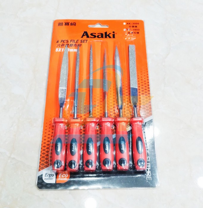 Bộ giũa kim cương 6 chi tiết 5x180mm Asaki AK-3903 AK-3903 Asaki | Giá rẻ nhất - Công Ty TNHH Thương Mại Dịch Vụ Đạt Tâm
