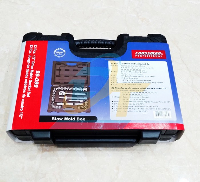 Bộ tuýp 32 chi tiết 1/2" Crossman 99-099C 99-099C Crossman | Giá rẻ nhất - Công Ty TNHH Thương Mại Dịch Vụ Đạt Tâm