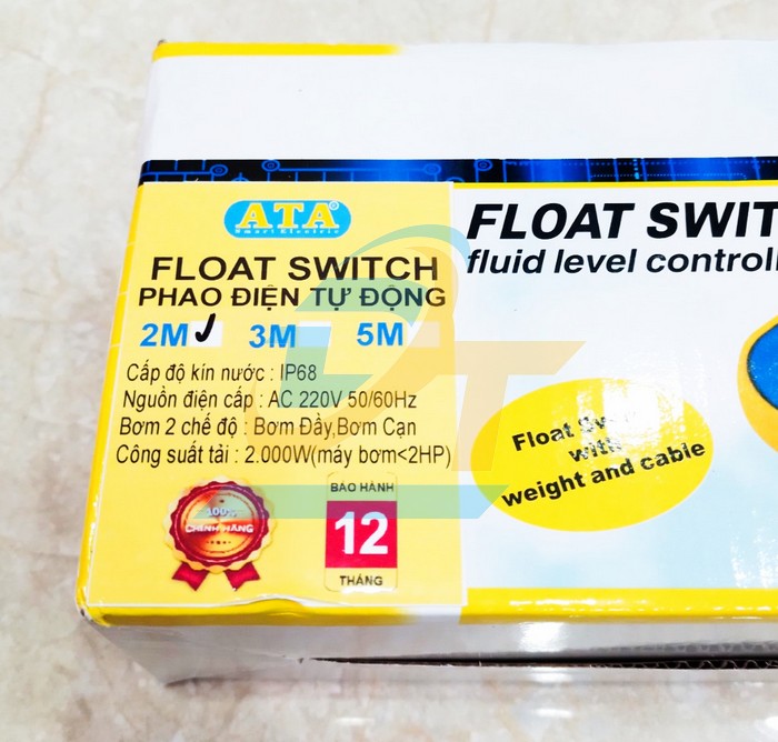 Phao điện máy bơm nước tự động ATA AT-2M AT-2M ATA | Giá rẻ nhất - Công Ty TNHH Thương Mại Dịch Vụ Đạt Tâm