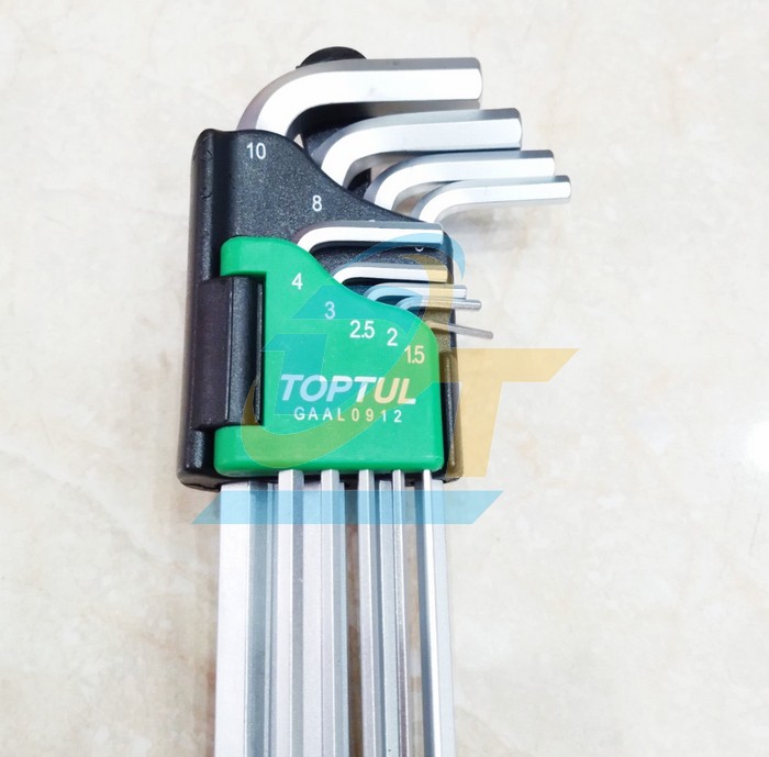 Bộ lục gi&aacute;c 9 c&acirc;y d&agrave;i 1.5-10mm Toptul GAAL0912 GAAL0912 TOPTUL | Gi&aacute; rẻ nhất - C&ocirc;ng Ty TNHH Thương Mại Dịch Vụ Đạt T&acirc;m