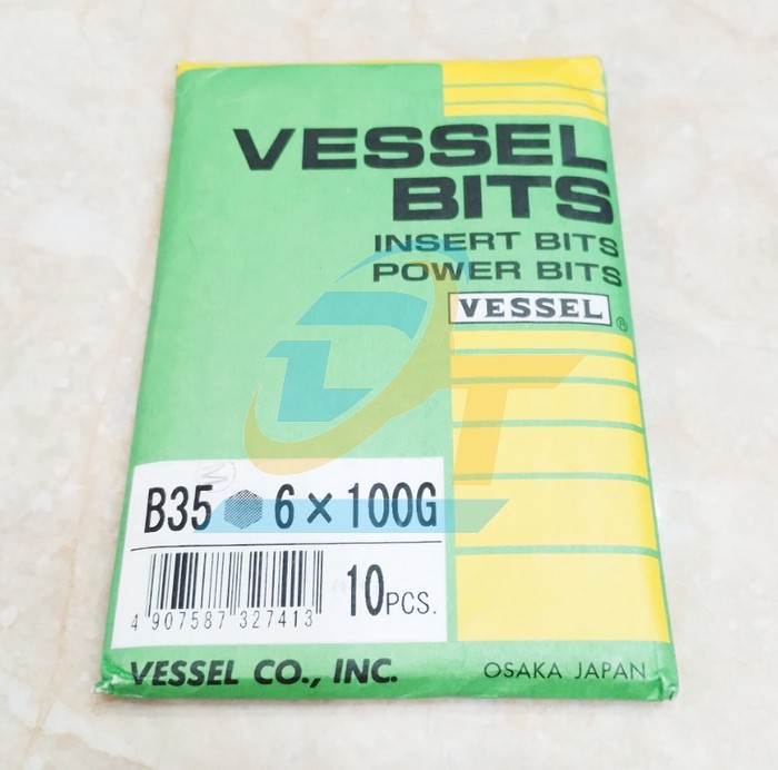 Mũi vặn vít đầu lục giác chuôi lục giác B35 Vessel 6x100G  Vessel | Giá rẻ nhất - Công Ty TNHH Thương Mại Dịch Vụ Đạt Tâm