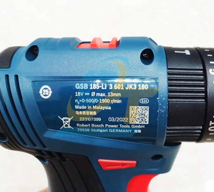 Máy khoan động lực dùng pin 18V Bosch GSB 185-LI (Kèm 1 Pin + 1 Sạc)  Bosch | Giá rẻ nhất - Công Ty TNHH Thương Mại Dịch Vụ Đạt Tâm