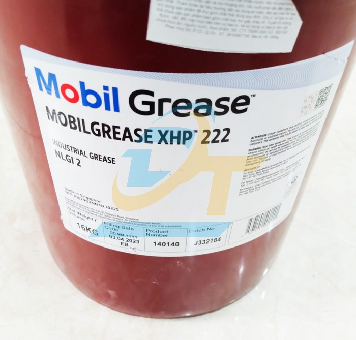 Mỡ chịu nhiệt MobilGrease XHP 222 (16kg)  MOBIL | Giá rẻ nhất - Công Ty TNHH Thương Mại Dịch Vụ Đạt Tâm