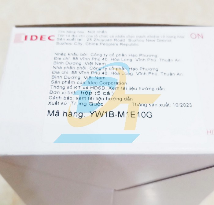 Nút nhấn nhả không đèn 24V phi 22 màu xanh lá Idec YW1B-M1E10G (1NO)  IDEC | Giá rẻ nhất - Công Ty TNHH Thương Mại Dịch Vụ Đạt Tâm