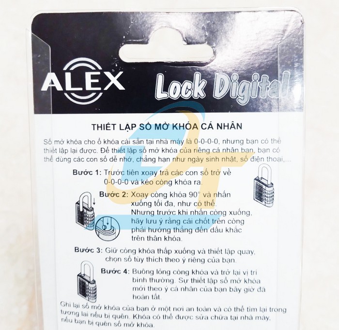 Ổ kh&oacute;a 4 số Alex m&agrave;u bạc 40mm  ALEX | Gi&aacute; rẻ nhất - C&ocirc;ng Ty TNHH Thương Mại Dịch Vụ Đạt T&acirc;m