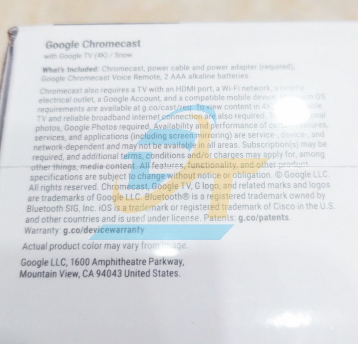 Thiết bị Chromecast with Google TV 4K  GOOGLE | Giá rẻ nhất - Công Ty TNHH Thương Mại Dịch Vụ Đạt Tâm