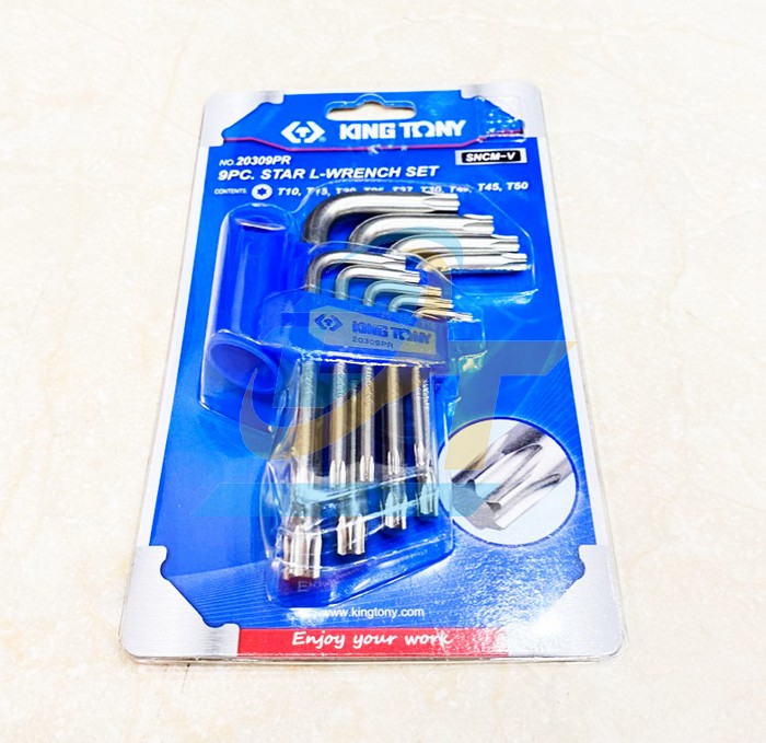 Bộ lục gi&aacute;c sao 9 chi tiết T10-T50 Kingtony 20309PR  KingTony | Gi&aacute; rẻ nhất - C&ocirc;ng Ty TNHH Thương Mại Dịch Vụ Đạt T&acirc;m