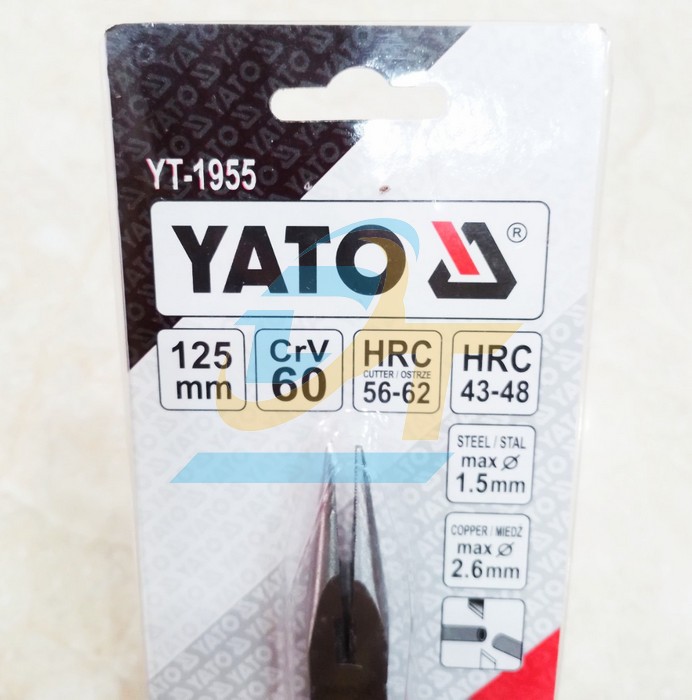 Kìm mỏ nhọn 5"/125mm Yato YT-1955  YaTo | Giá rẻ nhất - Công Ty TNHH Thương Mại Dịch Vụ Đạt Tâm