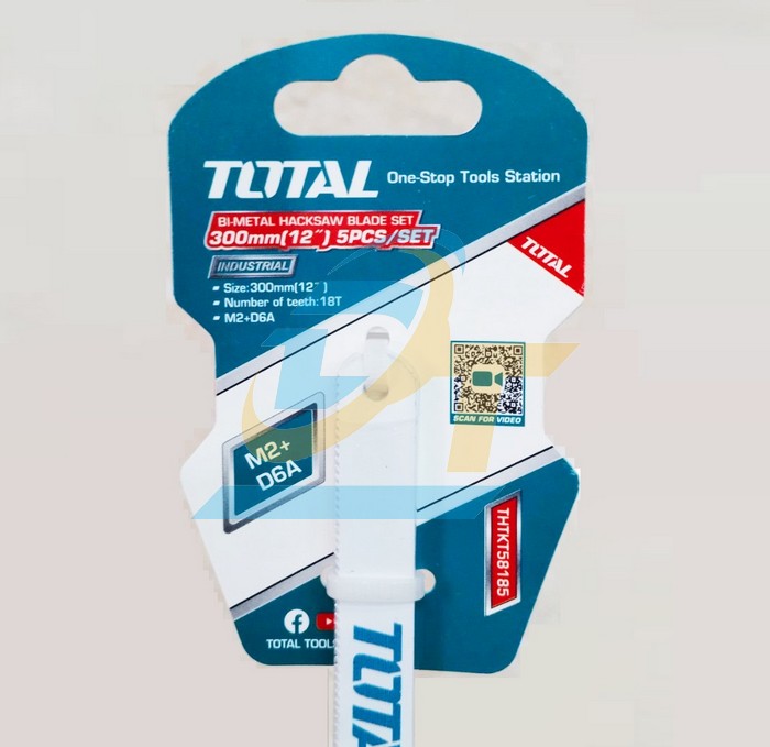 Bộ 5 lưỡi cưa sắt hợp kim 18 răng 12"/300mm Total THTKT58185  Total | Giá rẻ nhất - Công Ty TNHH Thương Mại Dịch Vụ Đạt Tâm