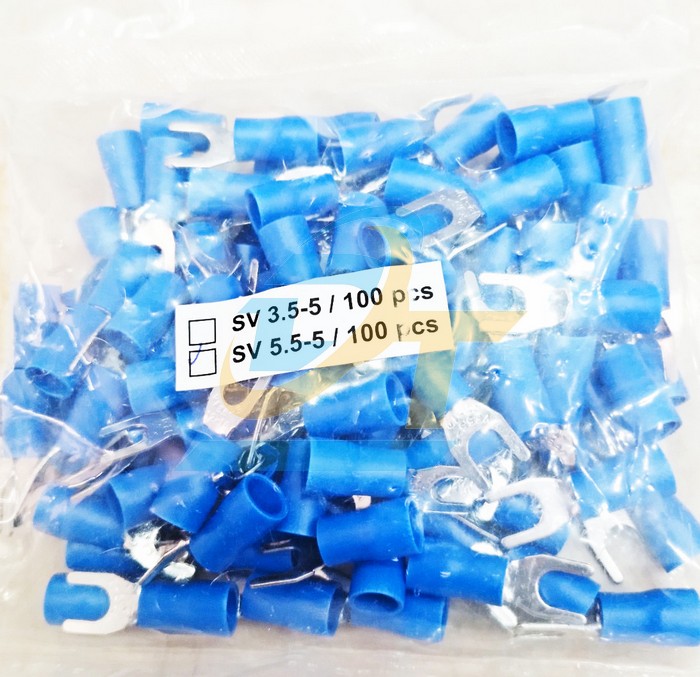 Đầu cos chỉa chữ Y SV 3.5-5 bọc nhựa  VietNam | Gi&aacute; rẻ nhất - C&ocirc;ng Ty TNHH Thương Mại Dịch Vụ Đạt T&acirc;m