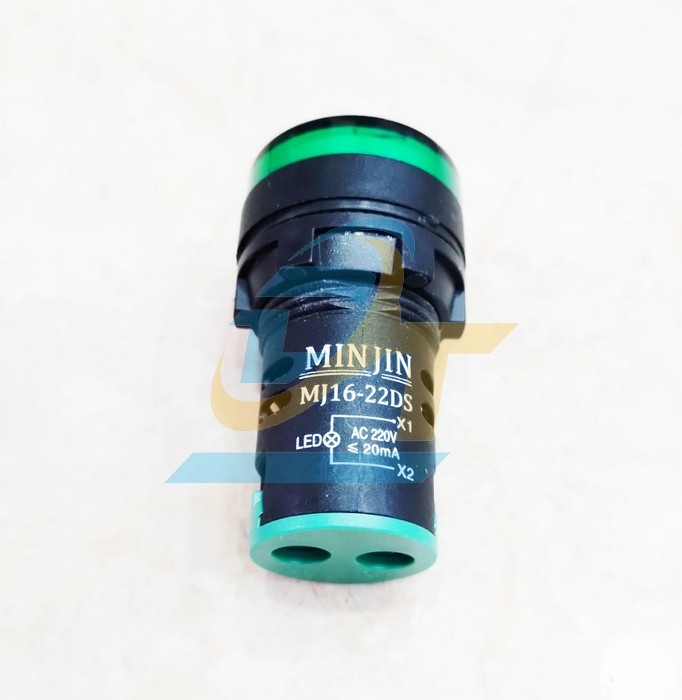 Đèn báo pha 220V phi 22 màu xanh lá Minjin MJ16-22DS MJ16-22DS MINJIN | Giá rẻ nhất - Công Ty TNHH Thương Mại Dịch Vụ Đạt Tâm