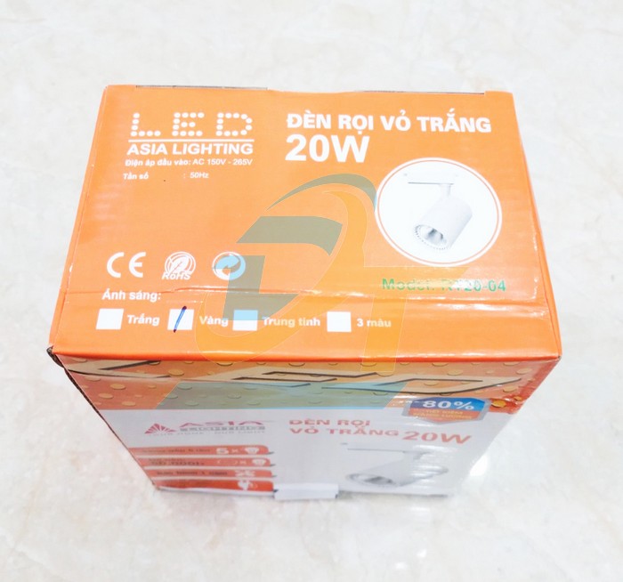 Đèn rọi ray vỏ trắng 20W ánh sáng vàng Asia RT20-V-04  ASIA | Giá rẻ nhất - Công Ty TNHH Thương Mại Dịch Vụ Đạt Tâm