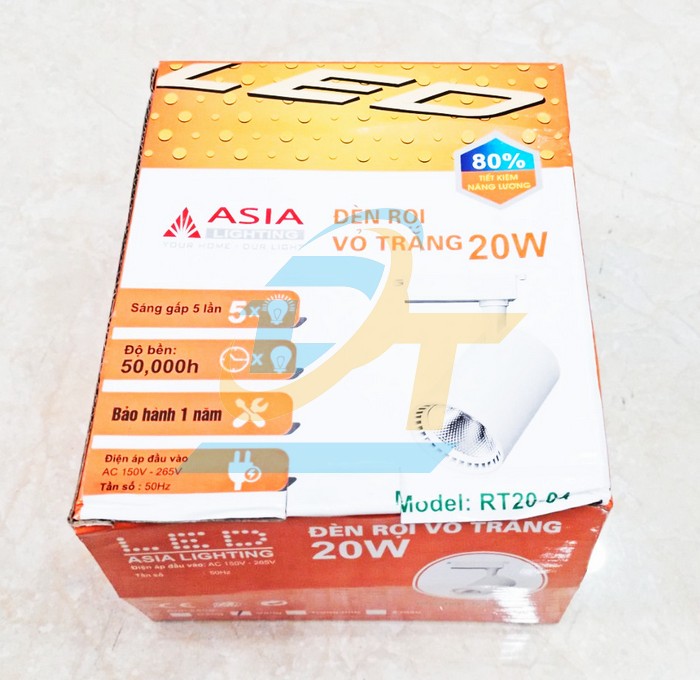 Đèn rọi ray vỏ trắng 20W ánh sáng vàng Asia RT20-V-04  ASIA | Giá rẻ nhất - Công Ty TNHH Thương Mại Dịch Vụ Đạt Tâm