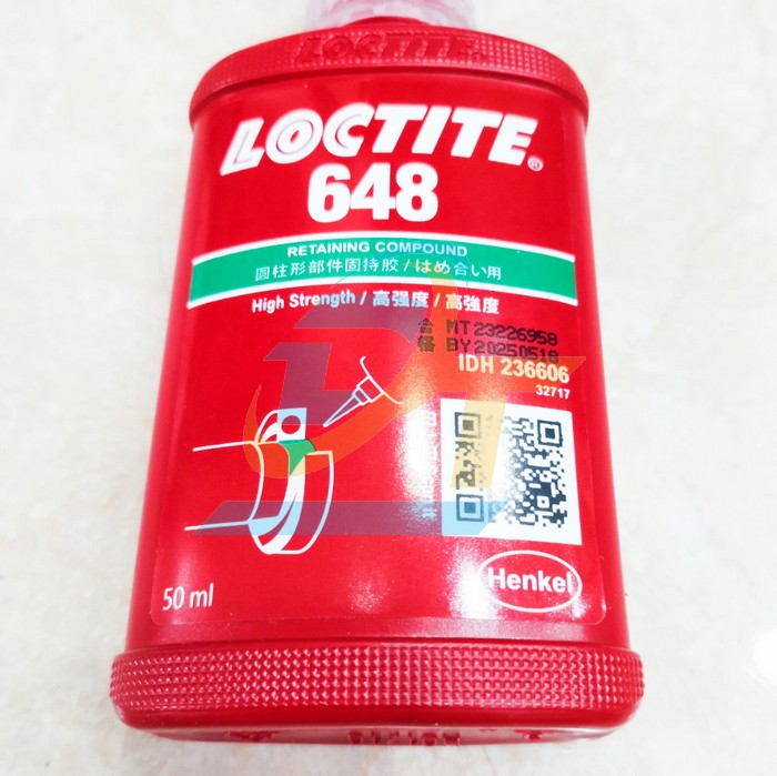 Keo khóa ren Loctite 648 50ml  Loctite | Giá rẻ nhất - Công Ty TNHH Thương Mại Dịch Vụ Đạt Tâm