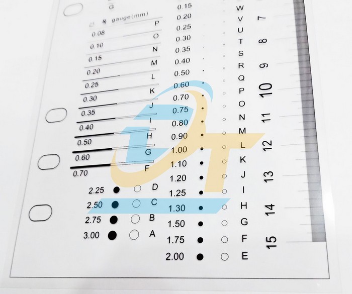 Thẻ đo lường (Film gauge) trong suốt tiêu chuẩn Visual Inspection Standard  Korea | Giá rẻ nhất - Công Ty TNHH Thương Mại Dịch Vụ Đạt Tâm