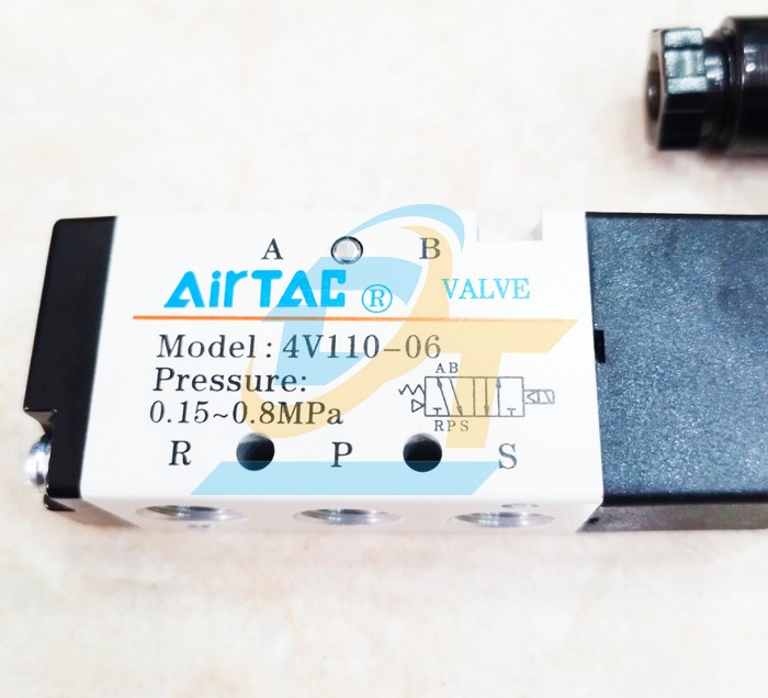 Van điện từ khí nén AC220V Airtac 4V110-06A  Airtac | Giá rẻ nhất - Công Ty TNHH Thương Mại Dịch Vụ Đạt Tâm
