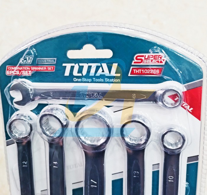 Bộ cờ lê vòng miệng 6 chi tiết 8-17mm Total THT102266  Total | Giá rẻ nhất - Công Ty TNHH Thương Mại Dịch Vụ Đạt Tâm