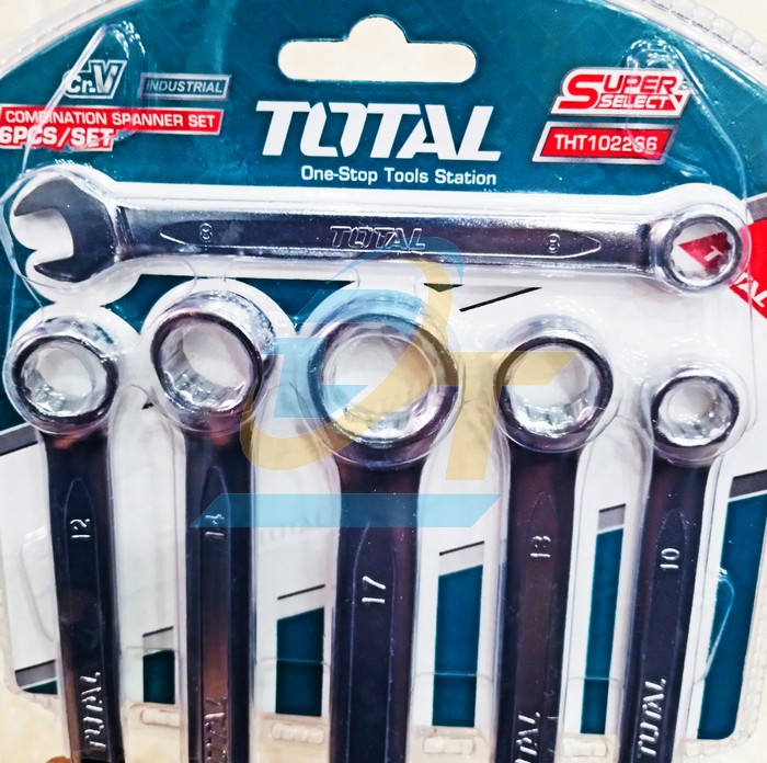 Bộ cờ lê vòng miệng 6 chi tiết 8-17mm Total THT102266  Total | Giá rẻ nhất - Công Ty TNHH Thương Mại Dịch Vụ Đạt Tâm