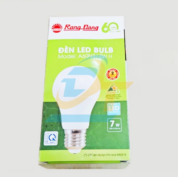 B&oacute;ng đ&egrave;n LED Bulb 7W 220V 6500K Rạng Đ&ocirc;ng A60N3/7W A60N3/7W RangDong | Gi&aacute; rẻ nhất - C&ocirc;ng Ty TNHH Thương Mại Dịch Vụ Đạt T&acirc;m